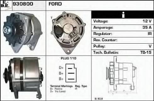 EDR 930800 - Alternator furqanavto.az