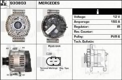 EDR 930803 - Alternator furqanavto.az