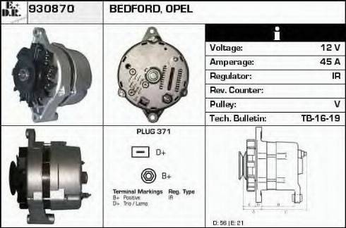 EDR 930870 - Alternator furqanavto.az