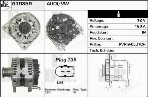 EDR 930359 - Alternator furqanavto.az