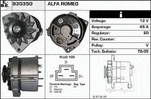 EDR 930350 - Alternator furqanavto.az