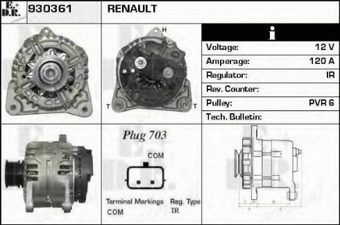 EDR 930361 - Alternator furqanavto.az