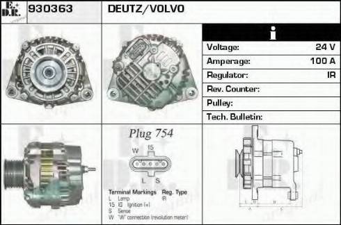 EDR 930363 - Alternator furqanavto.az