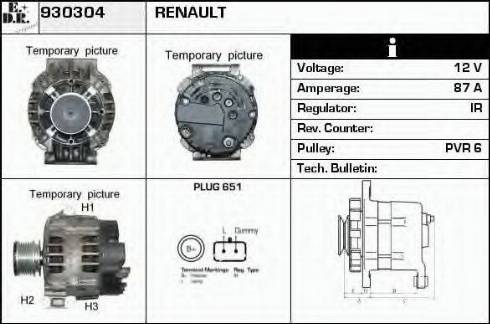 EDR 930304 - Alternator furqanavto.az