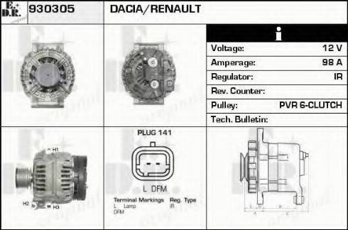 EDR 930305 - Alternator furqanavto.az