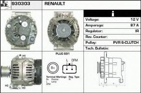EDR 930303 - Alternator furqanavto.az