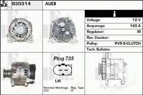 EDR 930314 - Alternator furqanavto.az