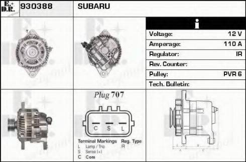 EDR 930388 - Alternator furqanavto.az