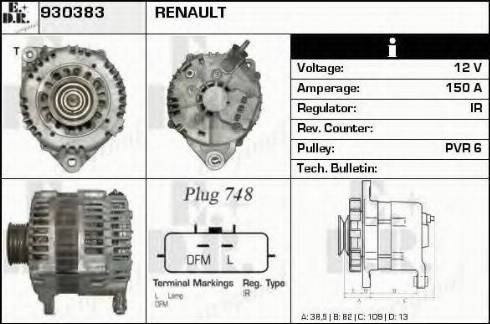 EDR 930383 - Alternator furqanavto.az