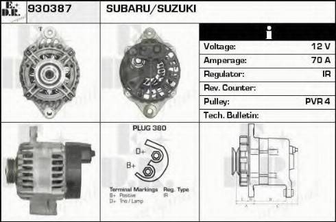 EDR 930387 - Alternator furqanavto.az