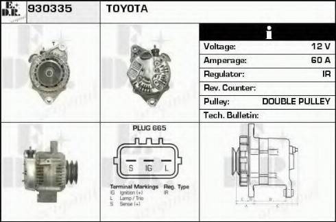 EDR 930335 - Alternator furqanavto.az