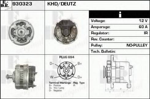 EDR 930323 - Alternator furqanavto.az