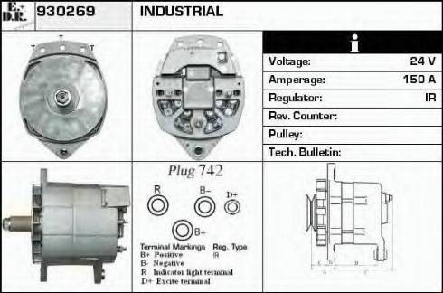 EDR 930269 - Alternator furqanavto.az