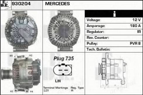 EDR 930204 - Alternator furqanavto.az