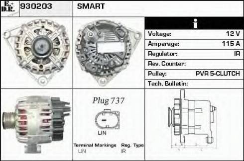 EDR 930203 - Alternator furqanavto.az