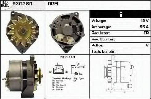 EDR 930280 - Alternator furqanavto.az