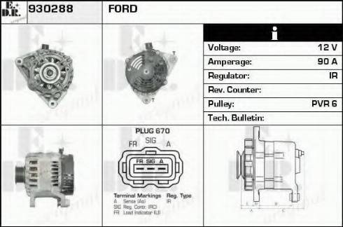 EDR 930288 - Alternator furqanavto.az