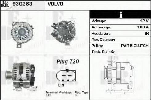 EDR 930283 - Alternator furqanavto.az