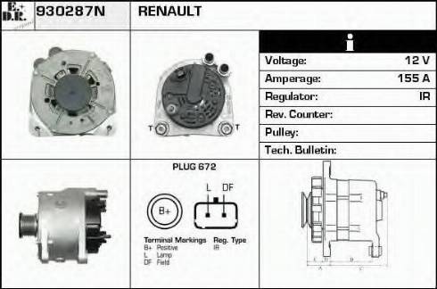 EDR 930287N - Alternator furqanavto.az