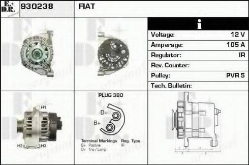 EDR 930238 - Alternator furqanavto.az