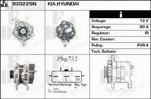 EDR 930225N - Alternator furqanavto.az