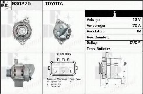 EDR 930275 - Alternator furqanavto.az