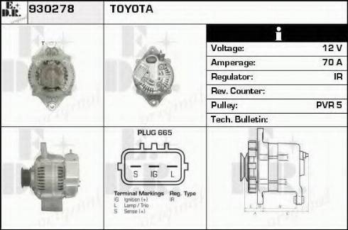 EDR 930278 - Alternator furqanavto.az