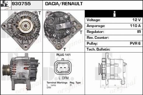 EDR 930755 - Alternator furqanavto.az