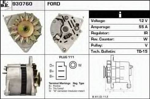 EDR 930760 - Alternator furqanavto.az