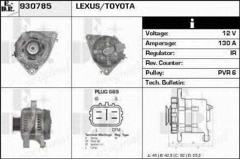 EDR 930785 - Alternator furqanavto.az