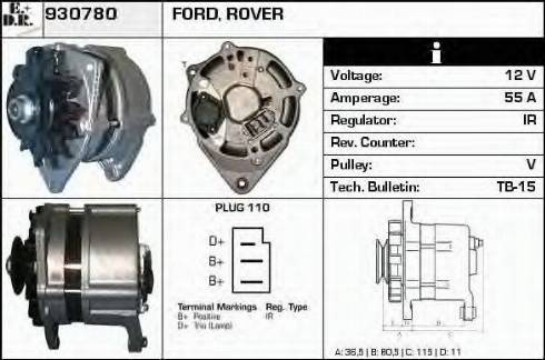 EDR 930780 - Alternator furqanavto.az