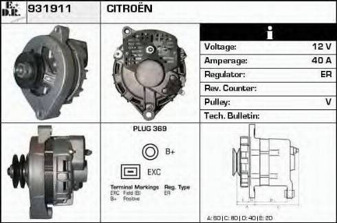 EDR 931911 - Alternator furqanavto.az