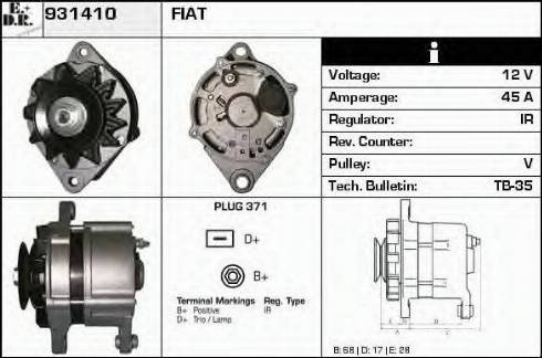 EDR 931410 - Alternator furqanavto.az