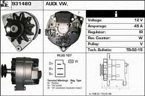 EDR 931480 - Alternator furqanavto.az