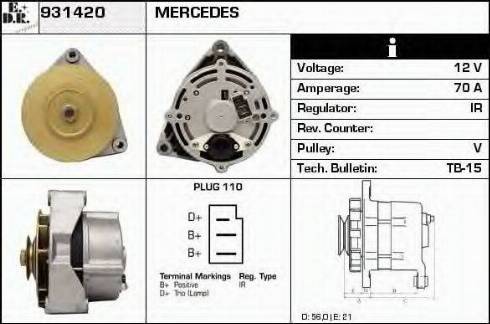 EDR 931420 - Alternator furqanavto.az