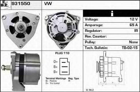 EDR 931550 - Alternator furqanavto.az