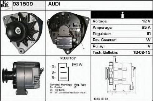 EDR 931500 - Alternator furqanavto.az