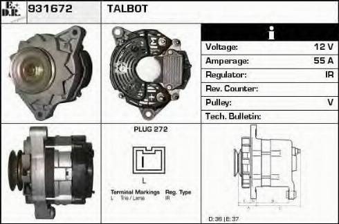 EDR 931672 - Alternator furqanavto.az