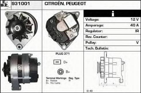 EDR 931001 - Alternator furqanavto.az