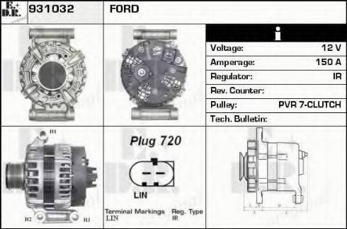 EDR 931032 - Alternator furqanavto.az