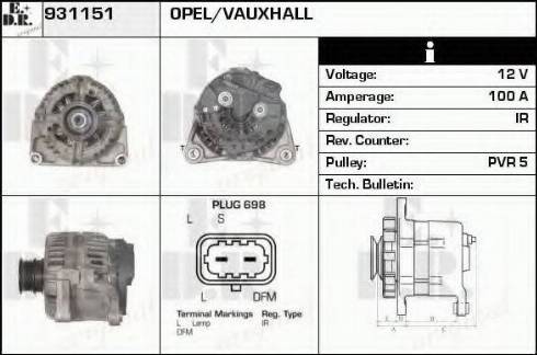 EDR 931151 - Alternator furqanavto.az