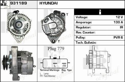 EDR 931189 - Alternator furqanavto.az