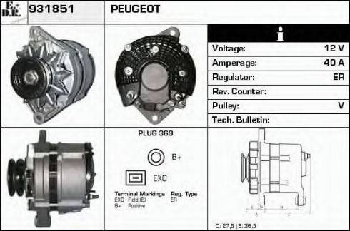 EDR 931851 - Alternator furqanavto.az