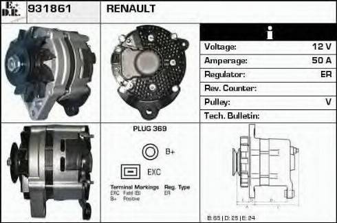 EDR 931861 - Alternator furqanavto.az