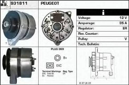 EDR 931811 - Alternator furqanavto.az