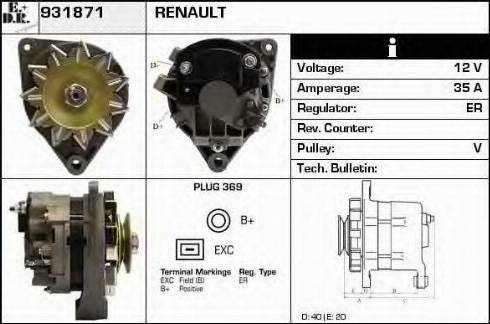 EDR 931871 - Alternator furqanavto.az