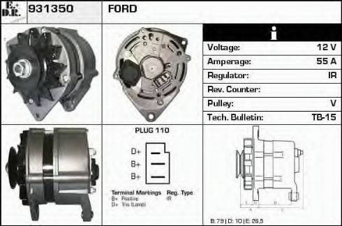 EDR 931350 - Alternator furqanavto.az