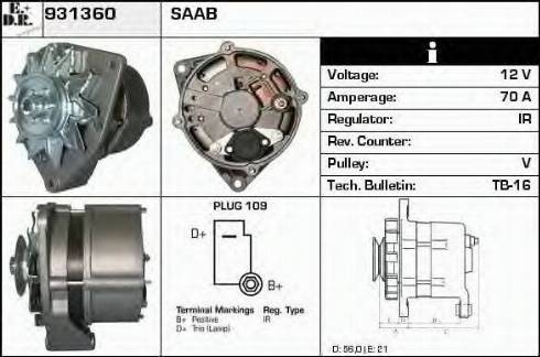 EDR 931360 - Alternator furqanavto.az