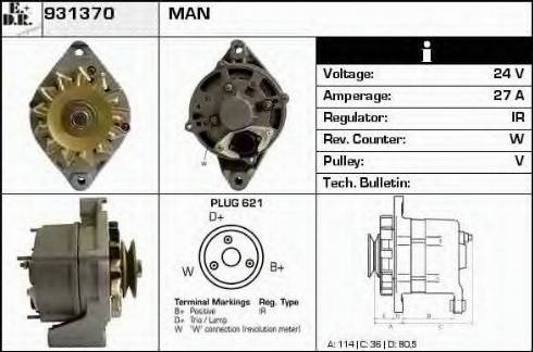 EDR 931370 - Alternator furqanavto.az