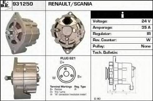 EDR 931250 - Alternator furqanavto.az